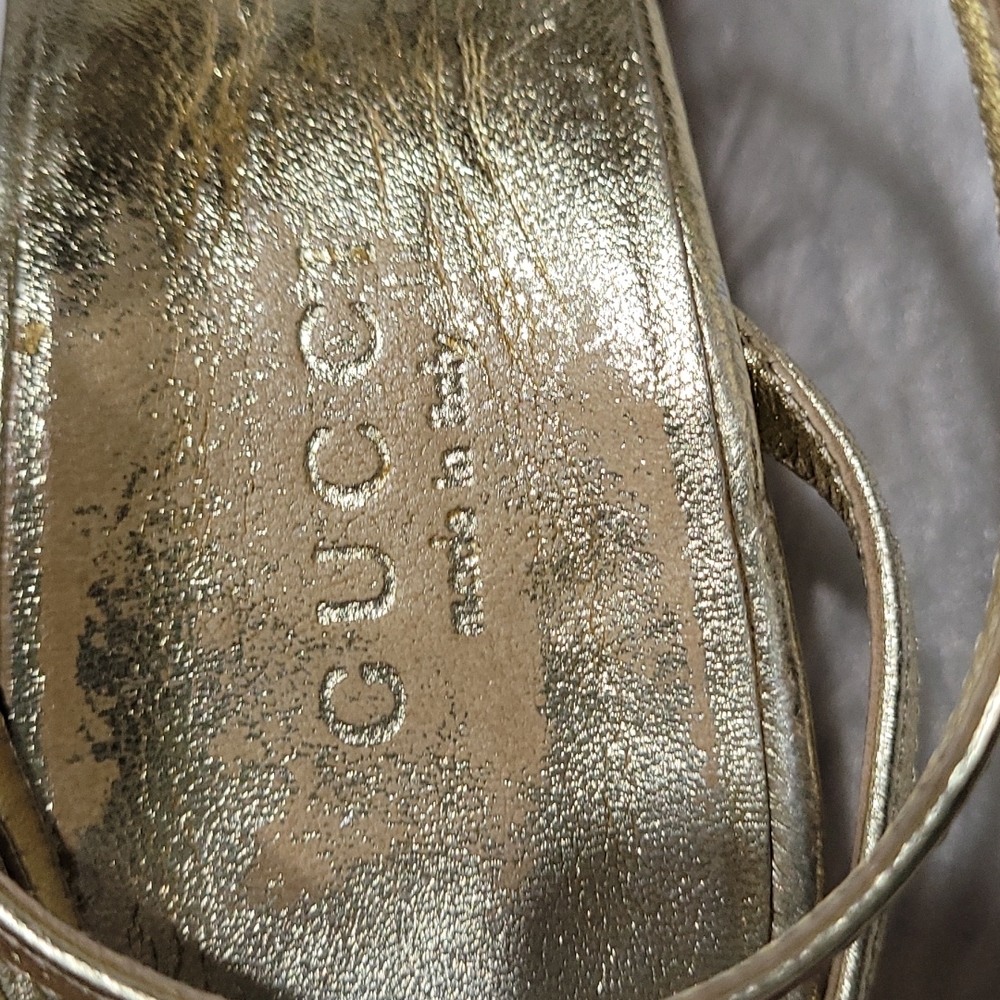 ♥️Auth GUCCI sandals Sexy Elegant heel shoe sz 34C ♥️ - Picture 16 of 16